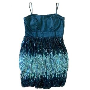 City Studio VINTAGE dress with silver sequins